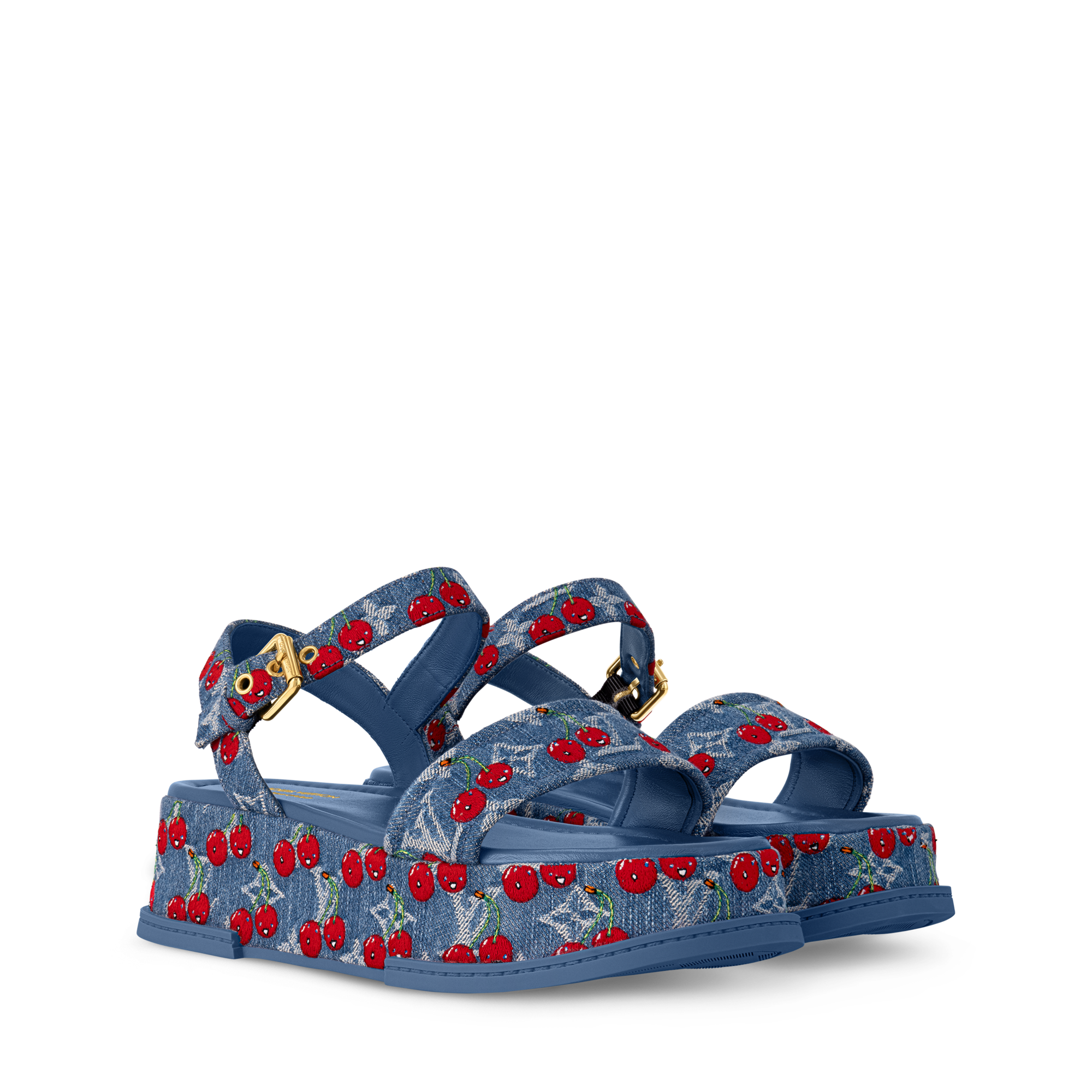 コラボ★在庫少♪【LV x 村上隆】Maya Platform Sandal 路易威登x 村上隆| LOUIS VUITTON
